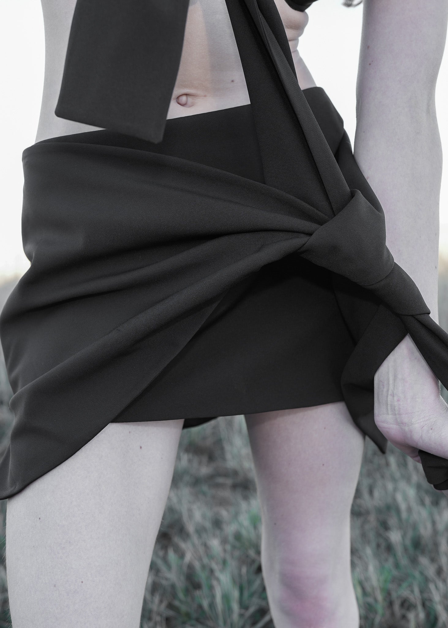 Blazer Wrap Mini Skirt