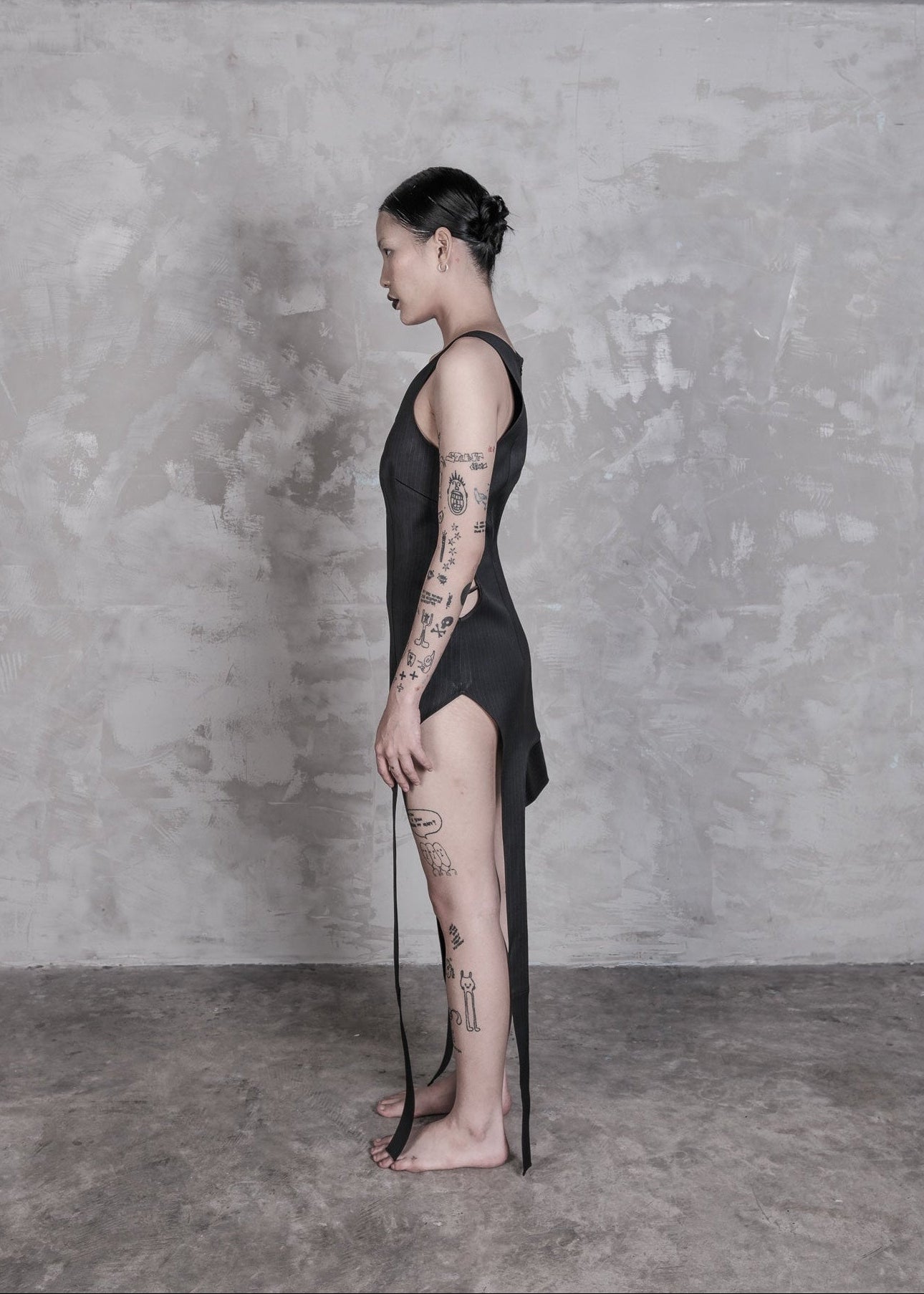 Silver Eyes Mini Dress