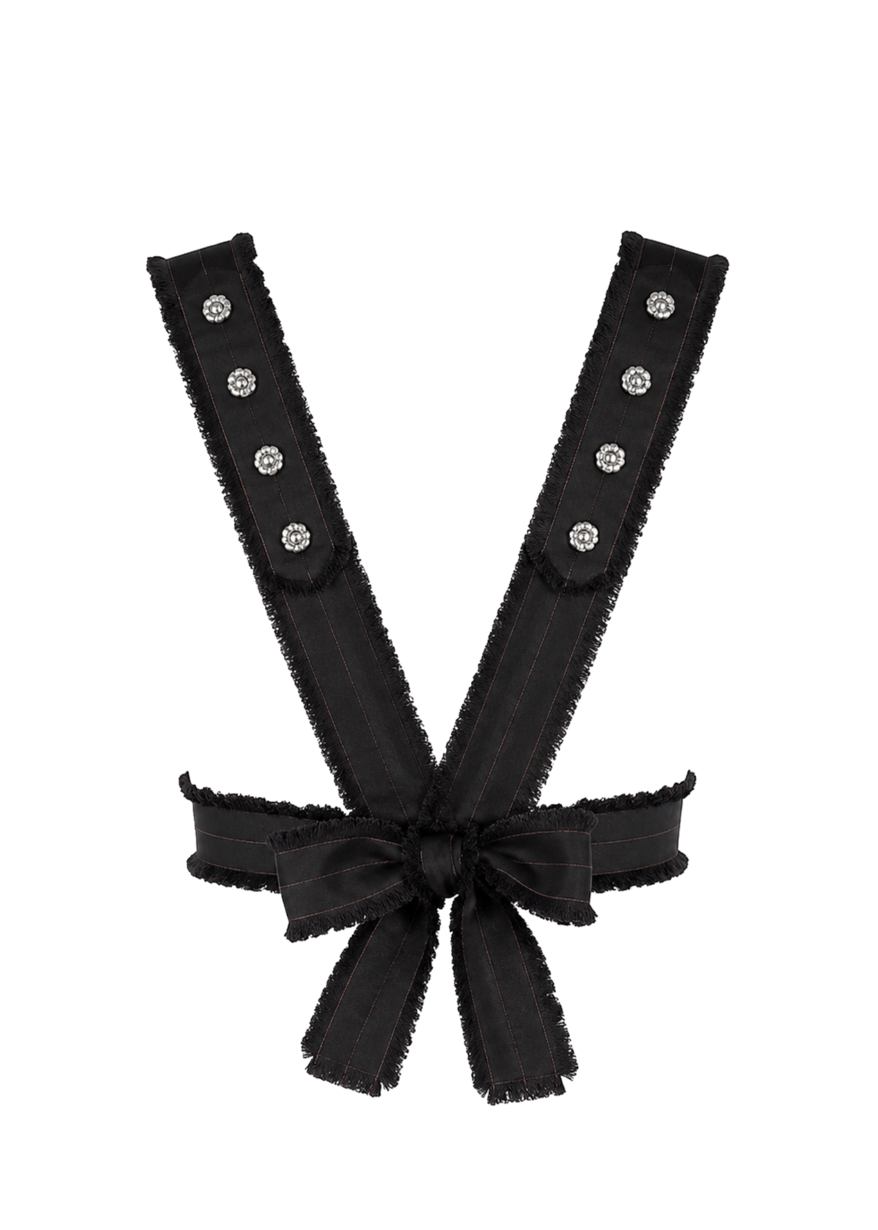 Hand-Frayed Pinstripe Harness