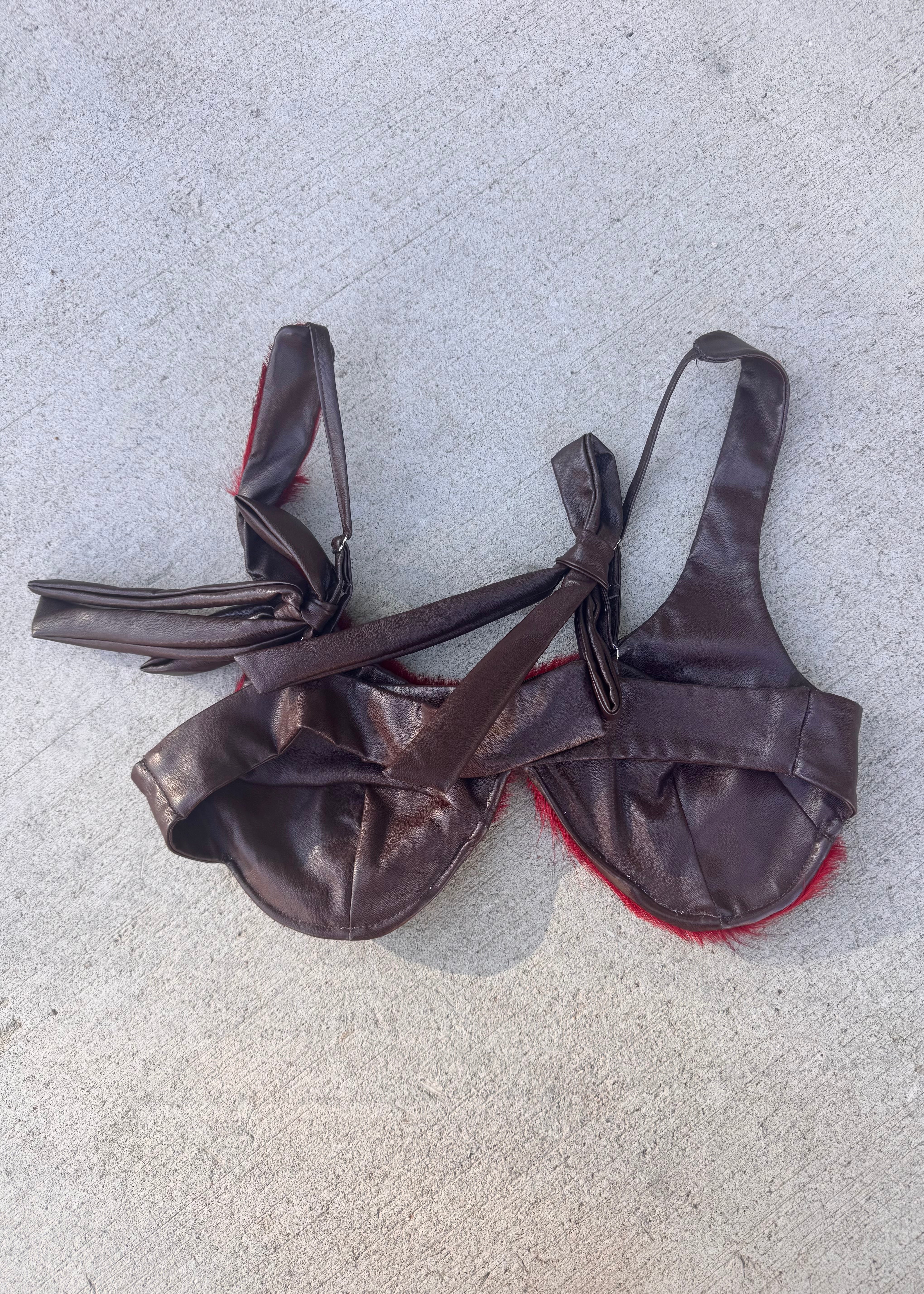 Deadstock Leather Bra