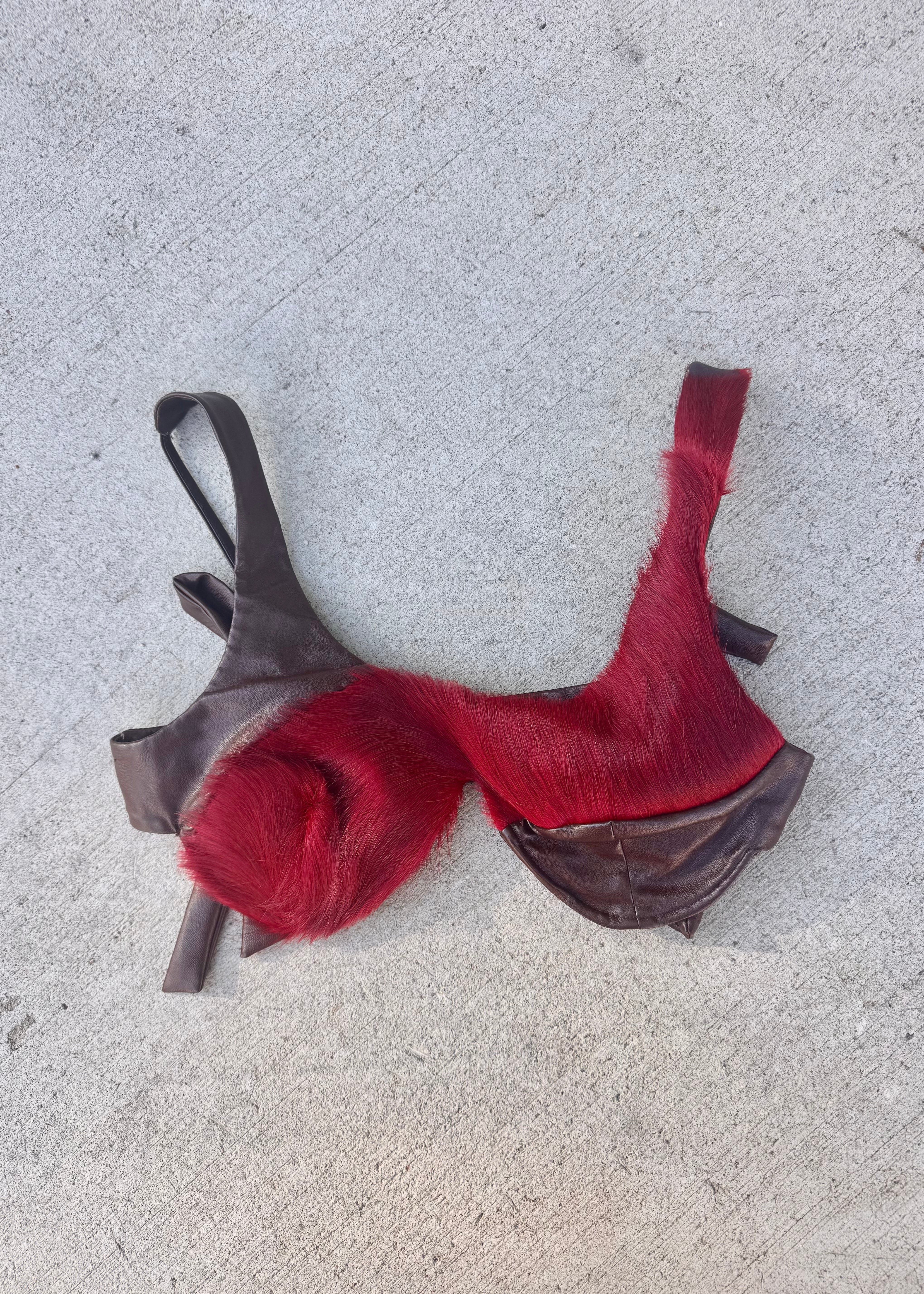 Deadstock Leather Bra