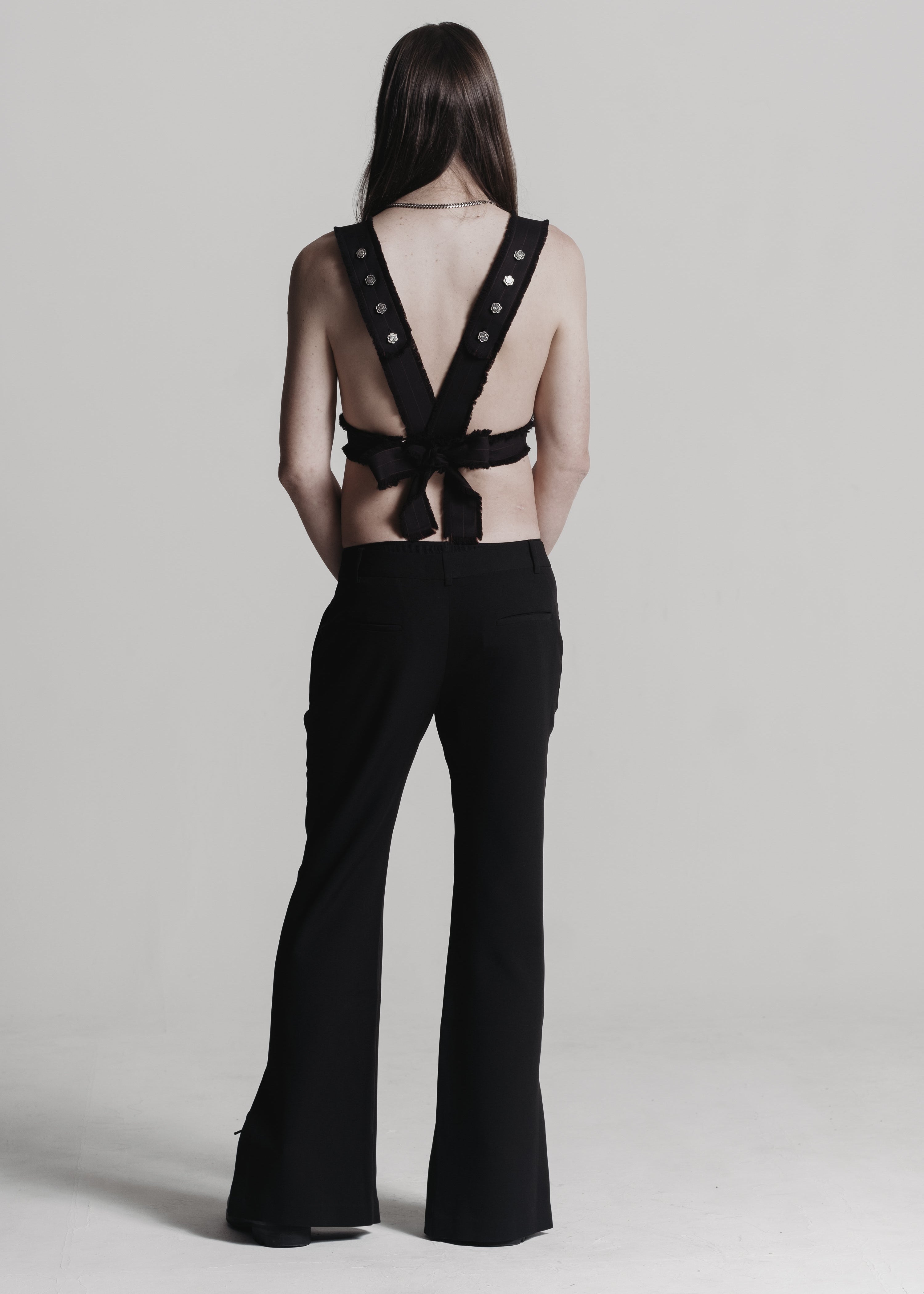 Hand-Frayed Pinstripe Harness