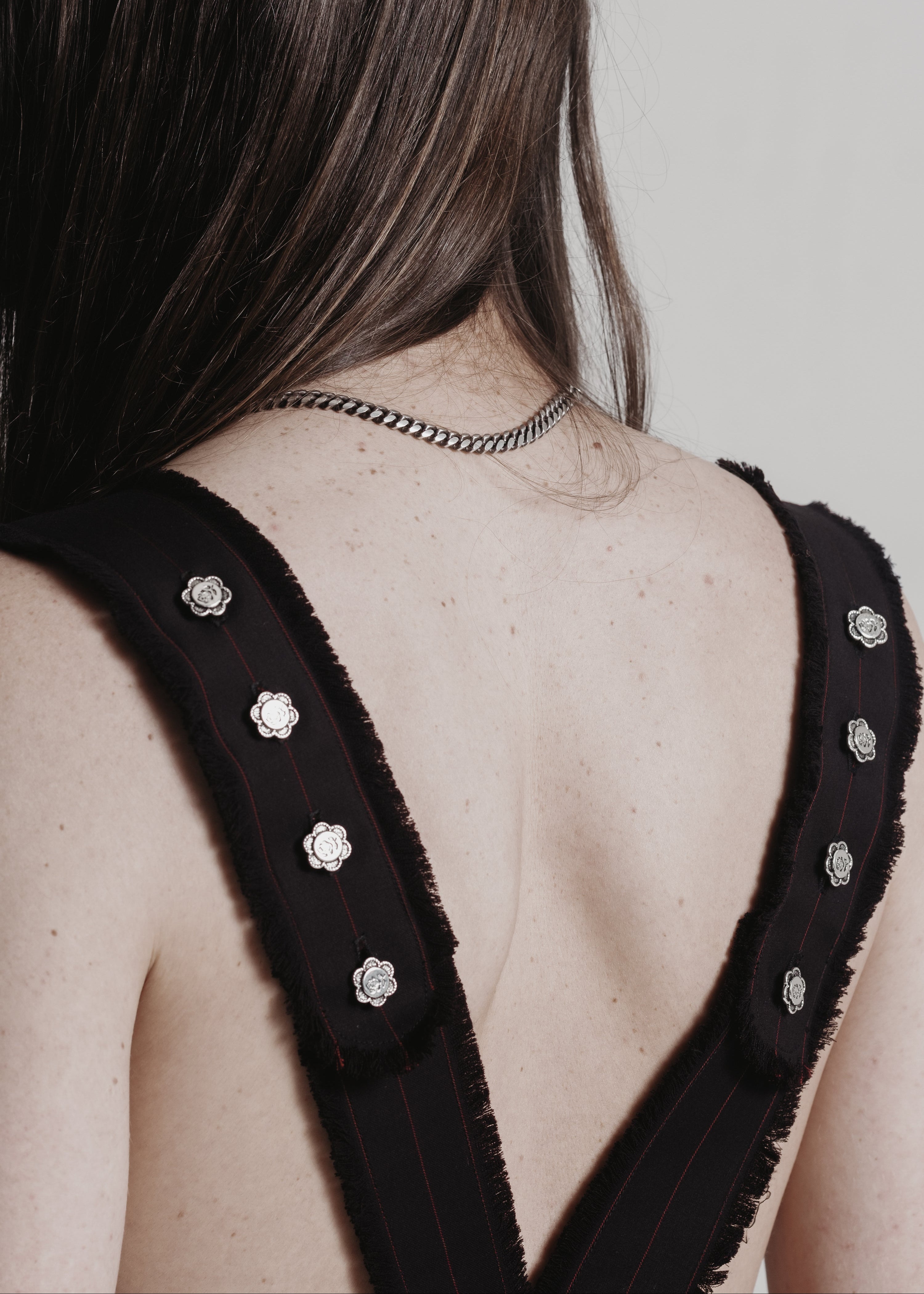 Hand-Frayed Pinstripe Harness