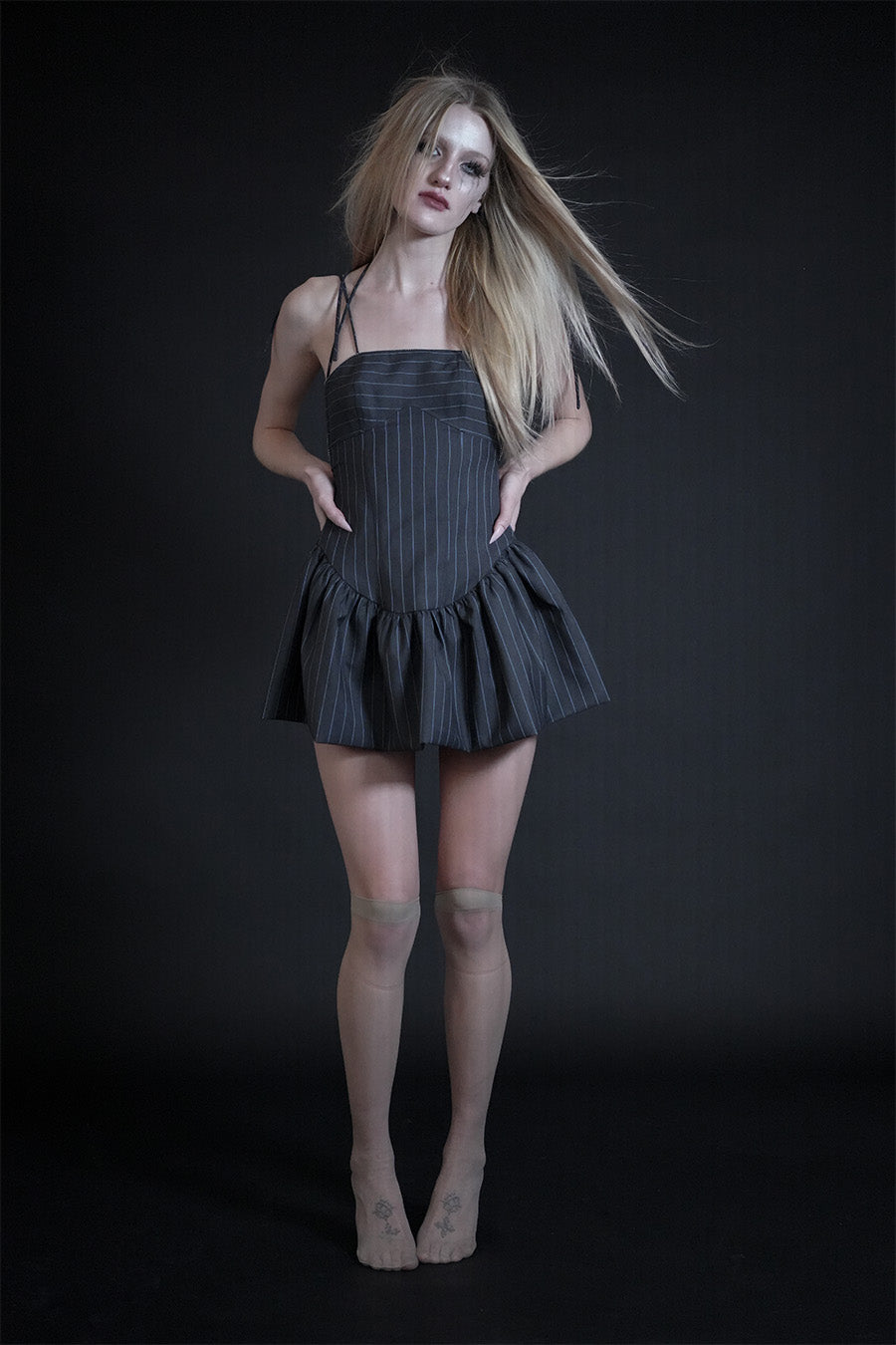 Drop-Waist Mini Dress