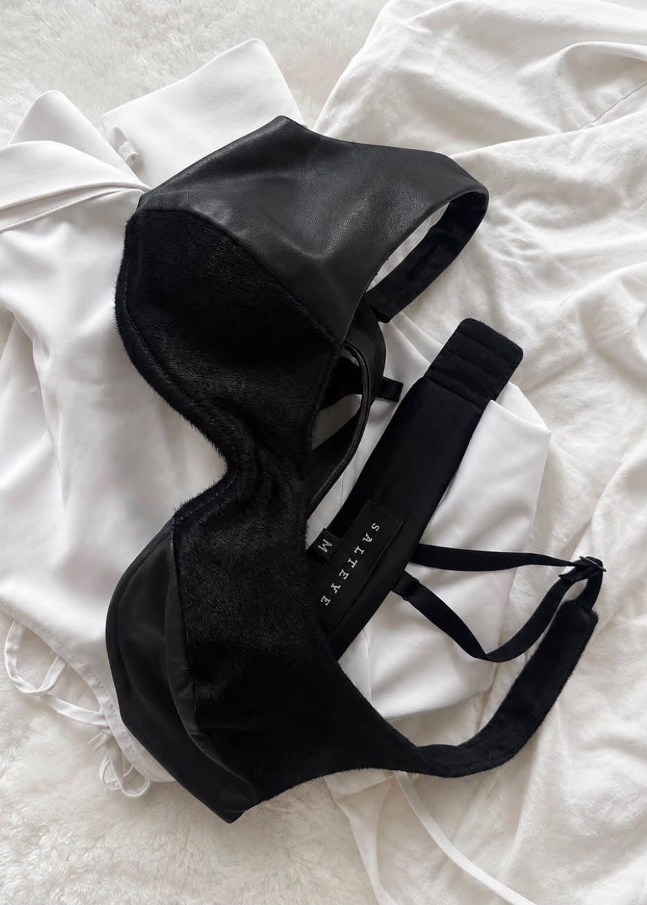 Deadstock Leather Bra