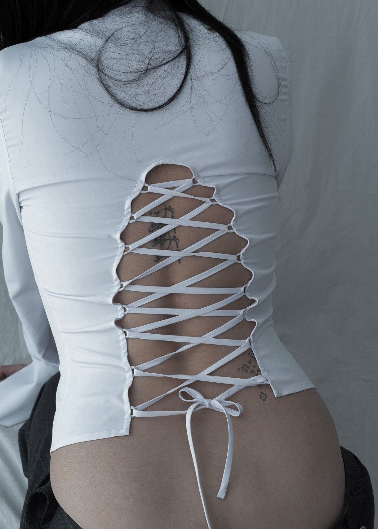 Lace Down Button-Up