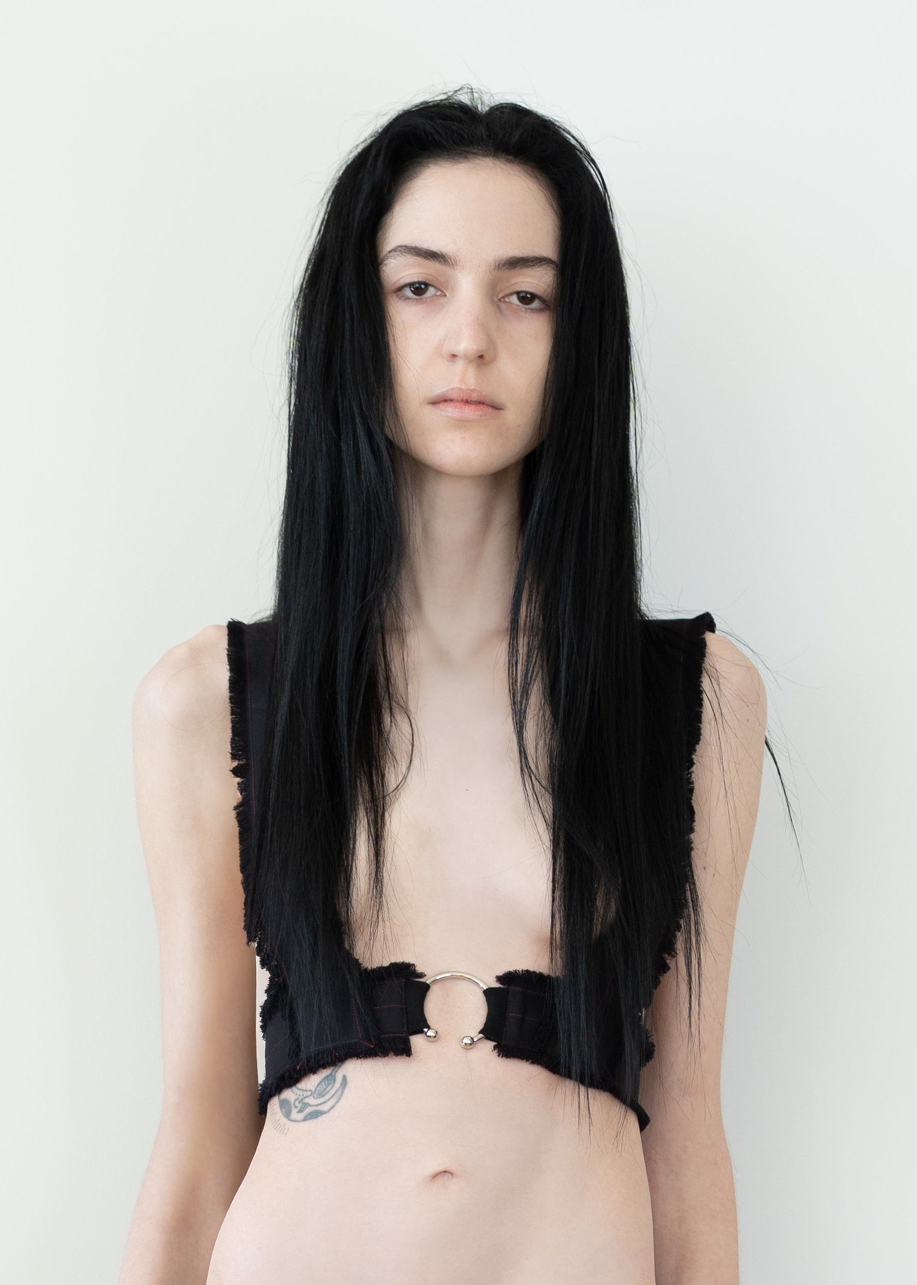 Hand-Frayed Pinstripe Harness