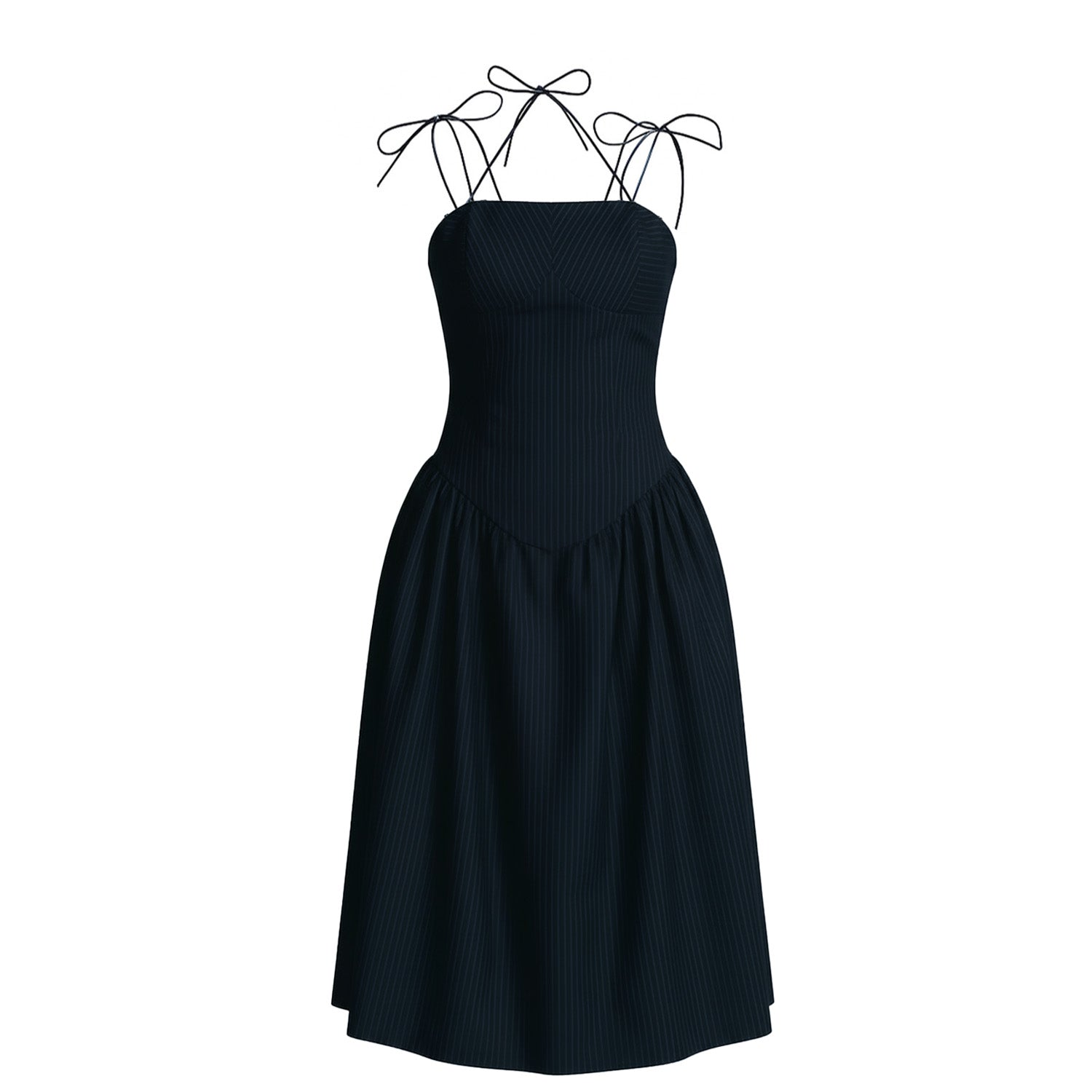 Drop-Waist Midi Dress